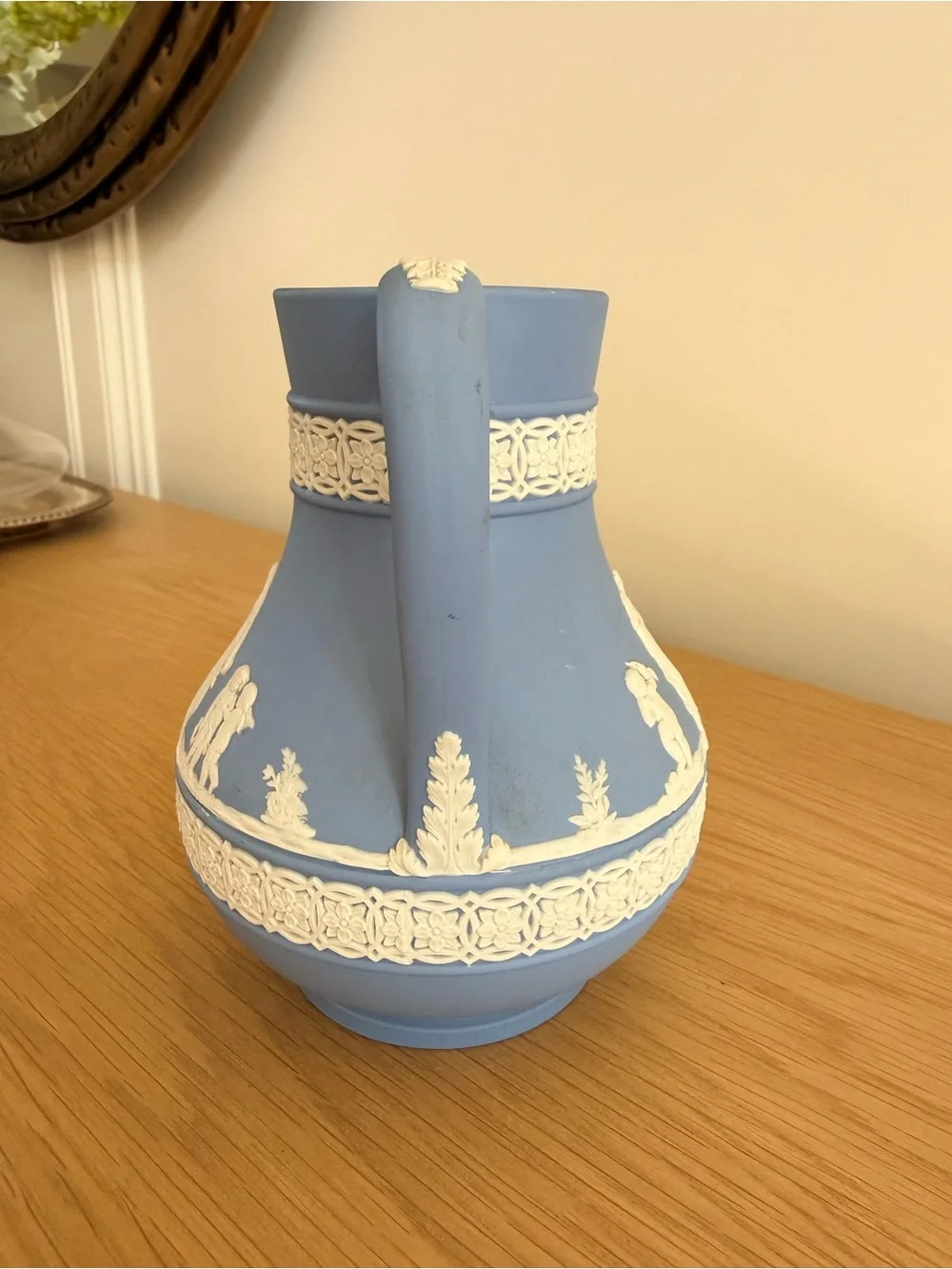 Wedgwood Blue Jasperware Pitcher